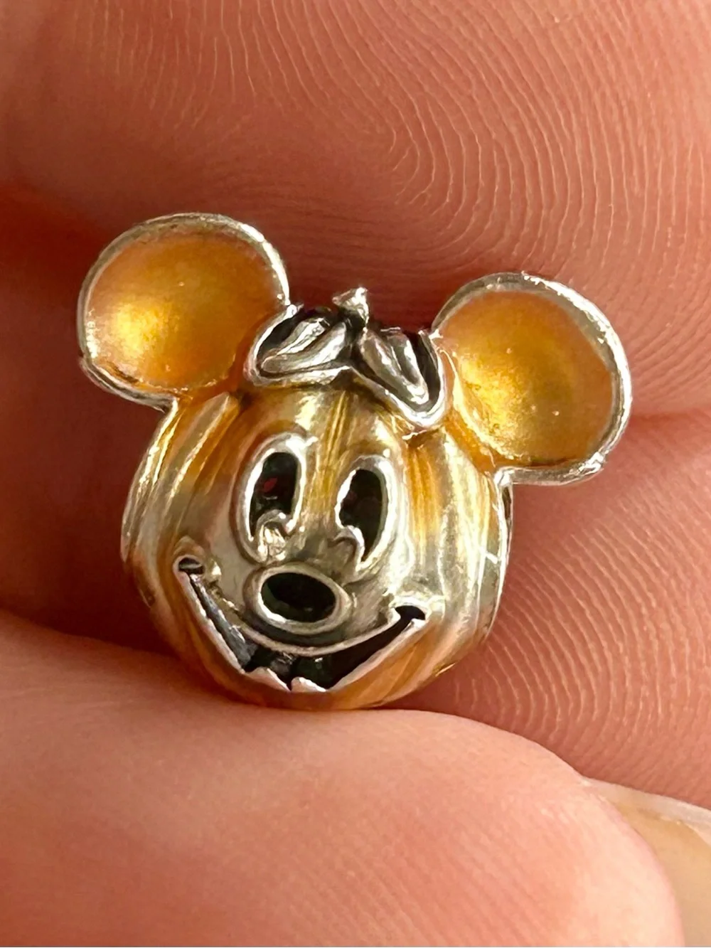 Pandora Disney Mickey Mouse Pumpkin Charm Halloween